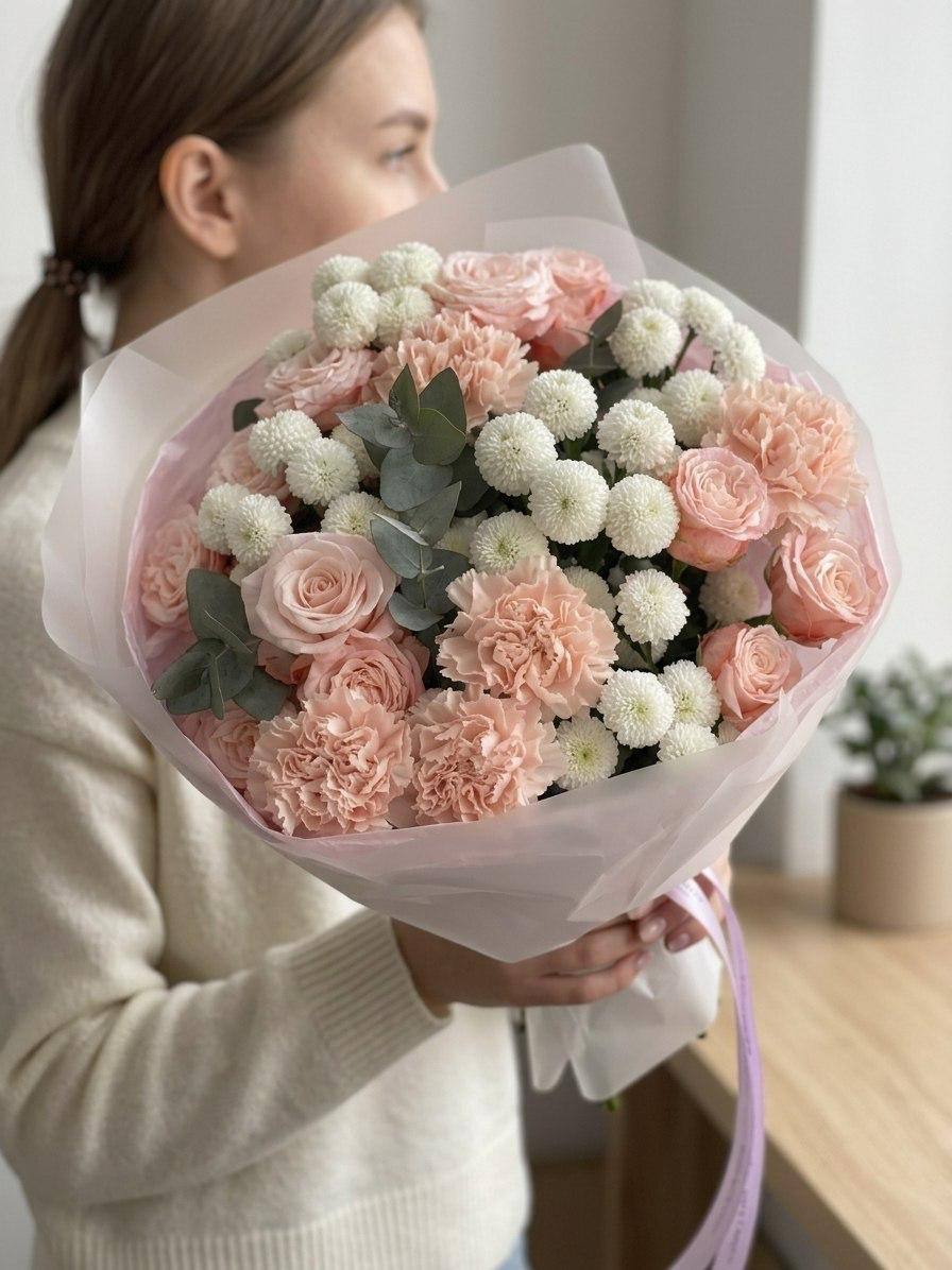 Авторский букет «Нежная симфония»
